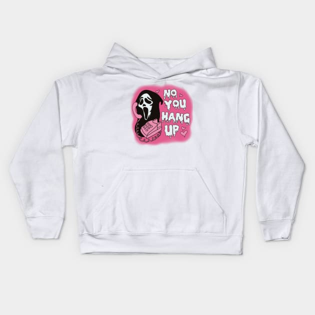 no you hang up Kids Hoodie by SturgesC